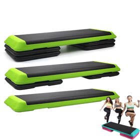 Eco-Friendly Foldable Step Fitness Step Aerobic Board Platform with Risers  - China Step Aerobic Board and Step Fitness price