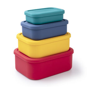 1pc Silicone Lunch Box, Modern Foldable Lunch Box For Office Work School