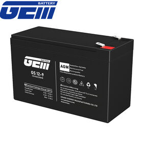 بطارية GEM 12V 9Ah UPS /VRLA/SLA/SMF/دورة عميقة/AGM/ قابلة لإعادة الشحن للاتصالات/نظام الطاقة الشمسية بطارية رصاص حمضية EA1290