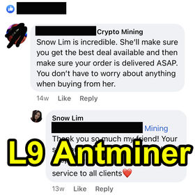 Bitmain Antminer L9 Miner 17.6G جديد LTC Dogecoin Scrypt Miner L9 L7 Pro L7 9.5G 9300M 9050M 8800M L3+ 580M - جهاز تعدين ASIC للعملات المشفرة