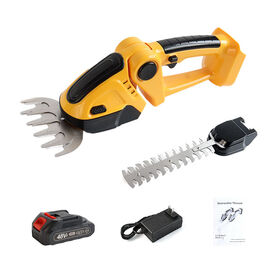 Electric Battery Powered Rechargeable Cordless Grass Shear Shrubber Handheld Hedge Trimmer