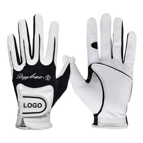 White Premium Personalized Cabretta Leather Golf Glove MEN 