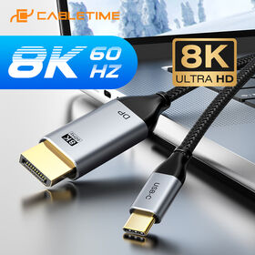 Adaptateur HDMI vers DisplayPort 4K 60 Hz, câble HDMI 2.0 vers Displayport  1.2 mâle vers femelle, adaptateur HDMI unidirectionnel vers Display Port