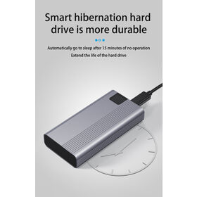 Carcasa de aluminio de alto rendimiento USB3.2 Gen2x2 NVMe M.2 SSD de 20 Gbps para almacenamiento de datos