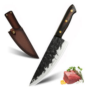 Buy Wholesale China 6 Inch High Carbon Steel Quality Vegetable Meat Cutting  Tactical Blade Hunting Small Cleaver Chef Knife & Kitchen Knife Chef Knife  at USD 4.32