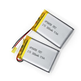 VCELL/OEM VP104058 3.7V 3000mAH Rechargeable Lithium-polymer Battery of High Specific Energy with PCM for Portable Electronics
