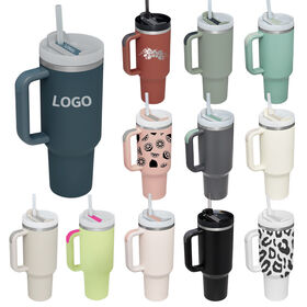 Custom coffee cup tumbler cup double wall stainless steel cup pattern printing custom mug