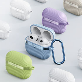 Full Protective Liquid Silicone with Metal Skin Accessories cover case for Airpods Pro2 AiPods 3 with keychain