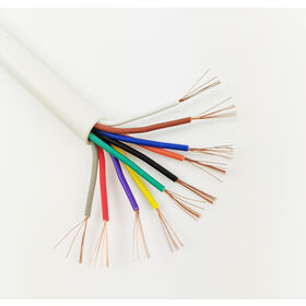 Wholesale Alarm Wire Security System Signal Cable Stranded CCA White 100 Meters Roll 10 Core