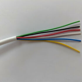 OEM Burglar Security Alarm Cable Unscreened White 6 core x 7/0.2mm PVC Jacket Doorbell Cable Signal Cable Control Cable 100m roll