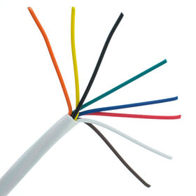 Factory Price 8 Core General Purpose Security Signal Alarm Cable Unshielded 8x0.22 White PVC 100M