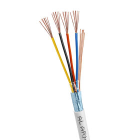 Factory price 22/4 Security Alarm Wire Cable Stranded Shielded 4 Conductor 22 AWG Copper 100m Coil Signal Cable For smoke system