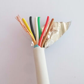 Factory Direct Stranded Copper 6 Core Alarm Wire White 6 Conductor Security Cable Shielded OFC Coil Pack