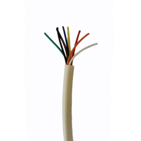 White Alarm Cable 8 Core Unscreened 8C x 0.22