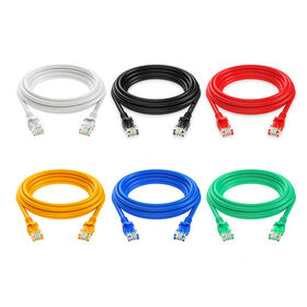 Cable de Red UTP CAT5e RJ45 Precio de Fábrica, Cable Ethernet Cat5e para Router, Cable LAN Internet de 0.5-50m