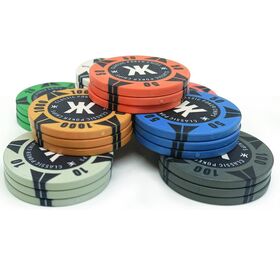 ALUMINIUM POKER CHIPS CASE Case with poker chips, dice a…