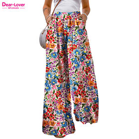 2023 Dear-Lover Women′ S Bell Bottom Pants Solid Color Elastic