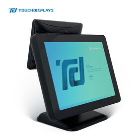 Terminal POS táctil de 15 pulgadas, todo en uno, económico, máquina automática de caja registradora, sistema de punto de venta