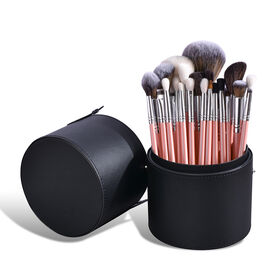 26pcs Pink Makeup Brushes Set Professional Natural Goat Hair Brush  Foundation Powder Eyeshadow Make Up Brushes Private Label