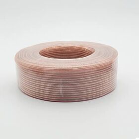 Câble de haut-parleur transparent pour audio de voiture, fil d'alimentation 4 mm, CCA