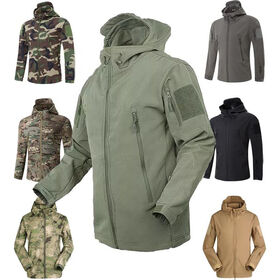 Chaqueta Softshell de Piel de Tiburón Transpirable, Impermeable, Cálida y Resistente al Desgaste para Hombre, Chaqueta Softshell para Exteriores