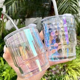 glass cups with lids and straws an ｜TikTok Search