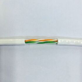 WHOLESALE WHITE TELEPHONE CABLE 2 PAIR FOR INTERNAL USE COMMUNICATION TELECOM CABLE WIRE