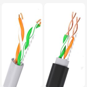Hochwertiges 1000FT BT Internes/Externes Telefonkabel UTP CAT3 CAT5e 2-paarig 100% Reines Kupfer 0,5mm PVC+PE Doppelmantel