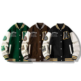 Spandex Custom Diamond Bomber Leather Embroidery Varsity Vintage Letterman  Baseball Men Women Satin Varsity Jackets Wholesale - China Men's Jackets  and Plus Size Men's Jackets price