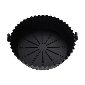 7.8Air Fryer Silicone Pot Replaces Flammable Parchment Liner, Reusable Air  Frying Pan Oven Accessories Circular Tray, Round Tray Suitable for