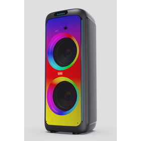Speaker Pesta Bluetooth TWS Ganda 12" 120W dengan Bass Berat, Sinkronisasi LED Warna-warni, dan Sertifikasi FCC untuk Karaoke Dalam/Luar Ruangan