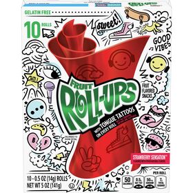 Fruit Roll-Ups Fruit Flavored Snacks, Jolly Rancher, Variety Pack, 20 ct