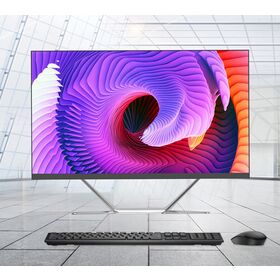 الكمبيوتر المستقل المتكامل شاشة LED عالية الجودة مقاس 21.5 بوصة 23.8 بوصة مزود ببطارية مزود بنظام المزود مزود للأعمال التجارية والأعمال المكتبية