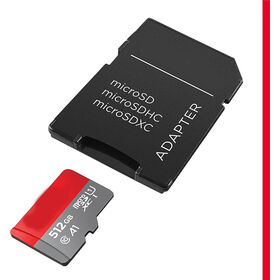 512GB Ultra microSDXC UHS-I Speicherkarte mit Adapter - Bis zu 150MB/s, C10, U1, Full HD, A1, MicroSD-Karte