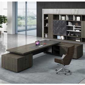 Escritorio moderno de muebles de oficina Escritorio de oficina ejecutivo en  forma de L