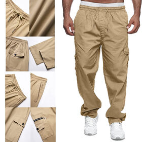 Men's Linen Pants Casual Elastic Waist Drawstring Yoga Beach Trousers -  China Wholesale Men's Linen Pants $4.9 from Yiwu Youchen Garments Co. Ltd