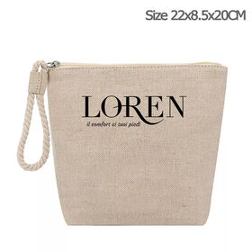 Wholesale High Quality Luxury Beauty Embroidery Logo Zipper Travel Pochette  Make up Pouch Makeup Bag Soft Velvet Cosmetic Bag From m.