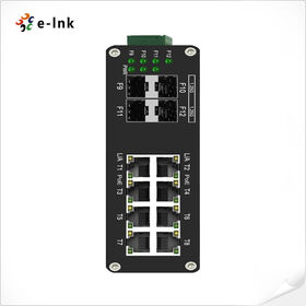 Mini Industrial 5 Ports Gigabit PoE Switch Hardened 5 Port RJ45  10/100/1000Mbps 802.3at Ethernet Switch Din Rail Mount PoE+ Switch (-40 to  167 ºF)