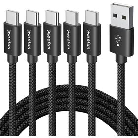 Baseus PD 100W USB C to USB C Cable, 5A Fast Charging USB C Cable with LED  Display, Zinc Alloy Nylon Braided Type C Cable 6.6ft for Samsung S21 S20