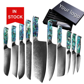 Buy Wholesale China 7cr17mov Stainless Steel Custom Logo Cheap Fruit And  Vegetable Carving 9pcs Kitchen Chef Knife Set & Kitchen Knife Set at USD  37.07