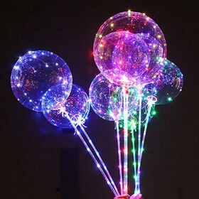 20 pièces Ballons Led Ballons Lumineux, Ballons d'Hélium Colorés