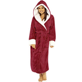 Damen Bademantel Dessous Nachthemd Dick Warm Robe Winter Plus Size Damen Nachtkleid Pyjamas Flanell Bademantel Sleepwear