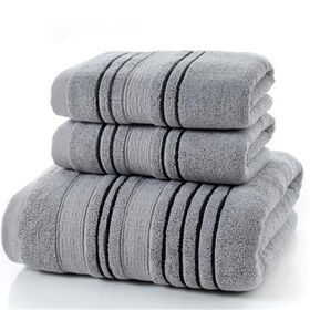 Premium Hotel Towel Set with Ribbed Design - ADINH Wholesale