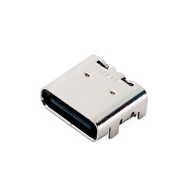Réceptacle femelle double rangée SMT sans capot 24 broches Connecteurs USB C 3.1 CH1.63 SMT pour smartphones