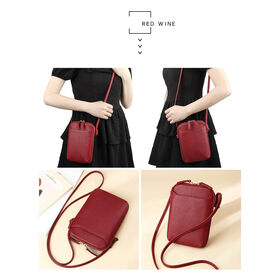 Buy Wholesale China Luxury Design Leather Holder Bags For Women Designer  Woman Crossbody Case Cell Phone Purse Bag & Purse Phone Holder at USD 14