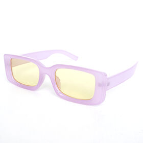 Óculos de sol aviador de topo plano feminino masculino bloco