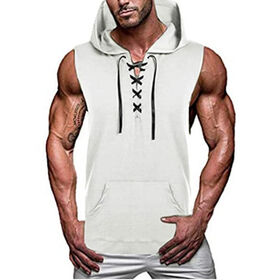 Sleeveless hoodies hot sale for sale