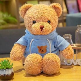 Source 2022 custom brand designer stuffed animal wholesale teddy bear  sweater hoodies clothing china bulk buy cheap plush toy for kids on  m.