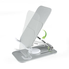 360 Rotatable Aluminum Alloy Desktop Cell Phone Stand for iPhone 14/14 Plus/14 Pro/14 Pro Max and other smart phones