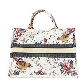 Bolsas de Marca de Designer de Luxo para Mulheres, Bolsa da Moda com Padrão Decorativo, Bolsas de Mão, Sacola Grande de Lona